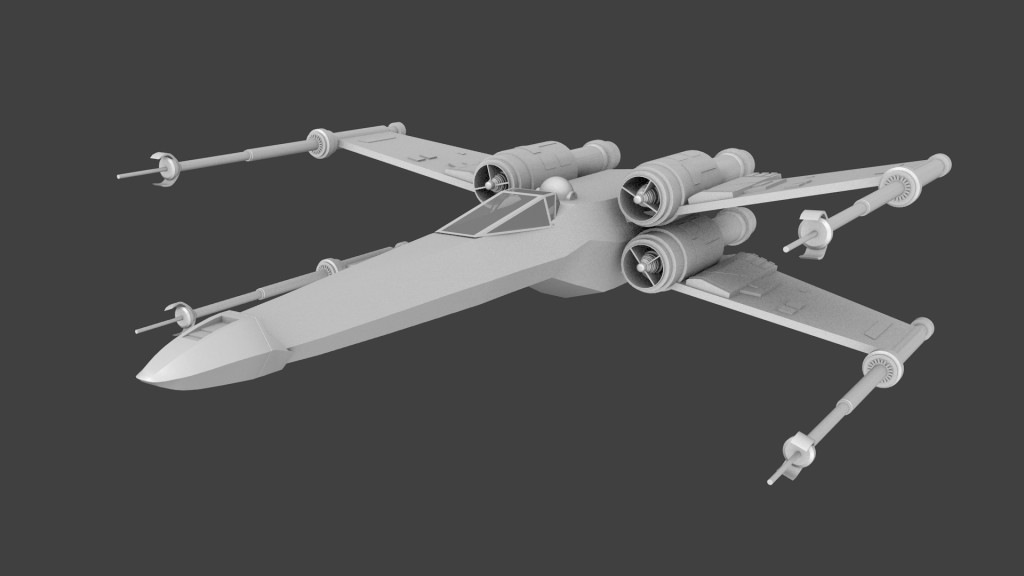 X-Wing (untextured) preview image 1
